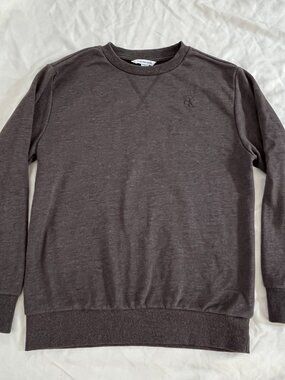 Calvin Klein Jeans Youth Boys Long Sleeve Sweatshirt  Gray Size Medium 10/12